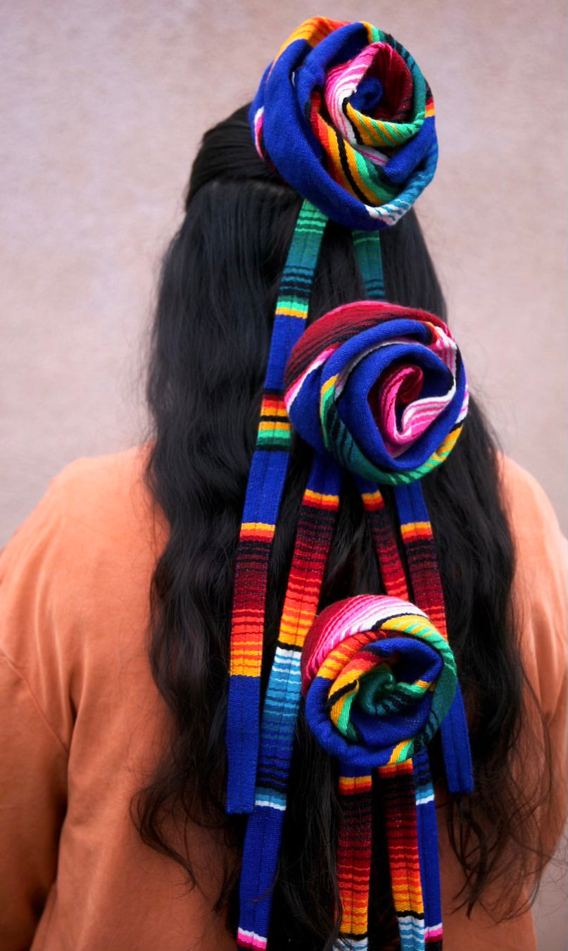 Rainbow Rosa Hair Clip